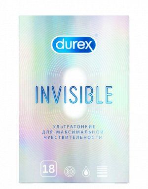 Презервативы Durex Invisible, презерватив, 18 шт.