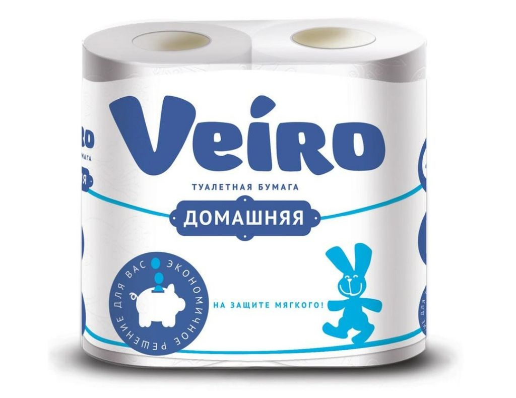 фото упаковки Veiro Бумага туалетная двухслойная домашняя