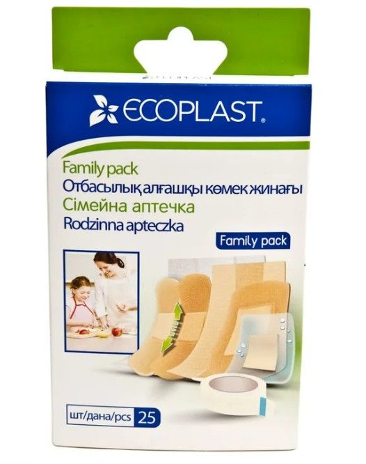 фото упаковки Ecoplast Family pack Набор пластырей медицинских