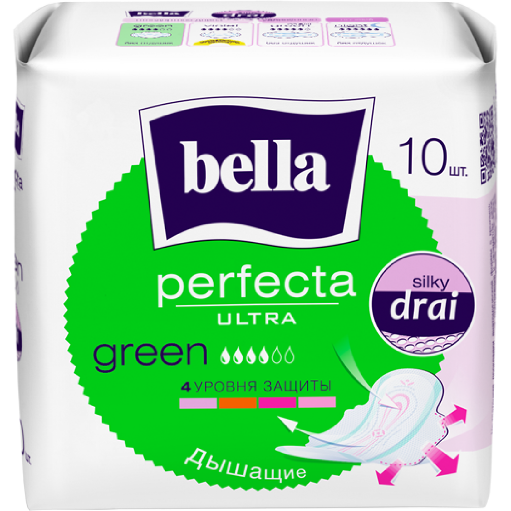 фото упаковки Bella perfecta ultra Green прокладки супертонкие