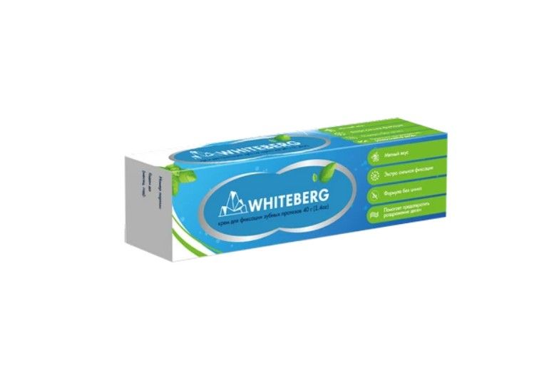 фото упаковки Whiteberg Крем для фиксации зубных протезов