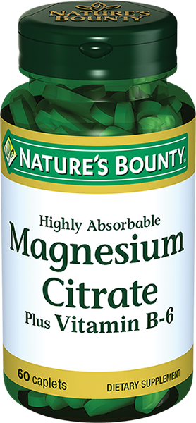 Natures Bounty Цитрат Магния с витамином В6, таблетки, 60 шт.