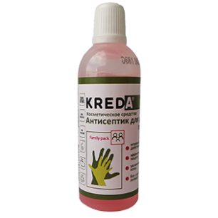 Kreda Family pack антисептик для рук, гель для рук, розовый, 80 мл, 1 шт.