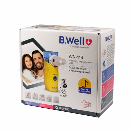 Ингалятор портативный B.Well WN-114 Child, для детей и взрослых, 1 шт.