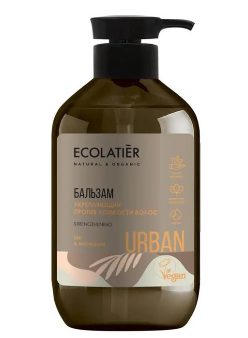 Ecolatier Бальзам Укрепляющий против ломкости волос, бальзам, ши и магнолия, 400 мл, 1 шт.