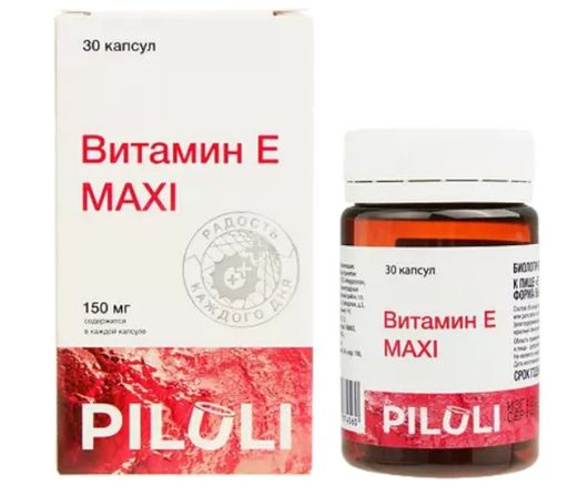 Piluli Витамин E Maxi, капсулы, 30 шт.